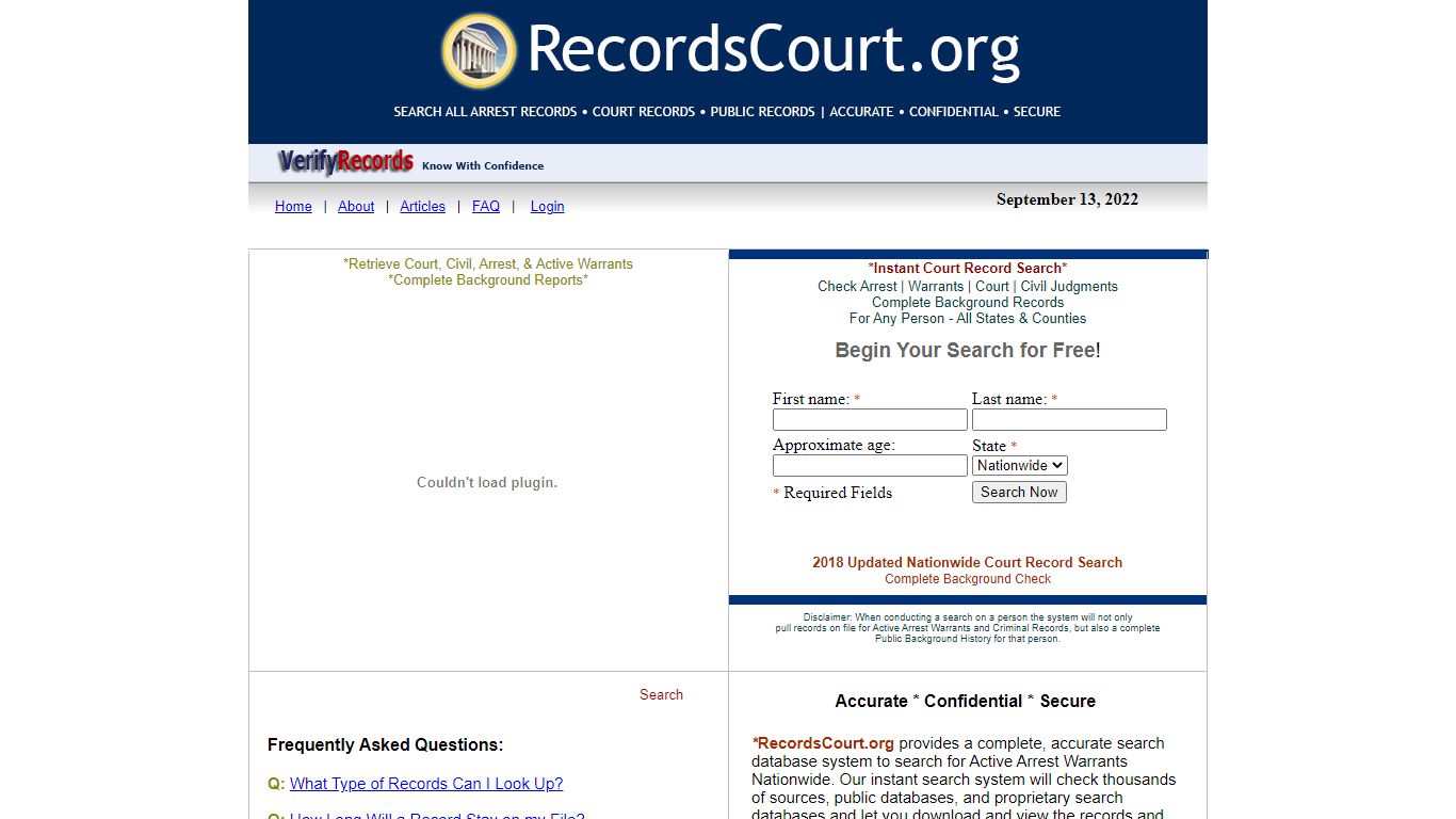 Court Records | RecordsCourt.org